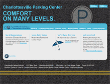 Tablet Screenshot of charlottesvilleparking.com